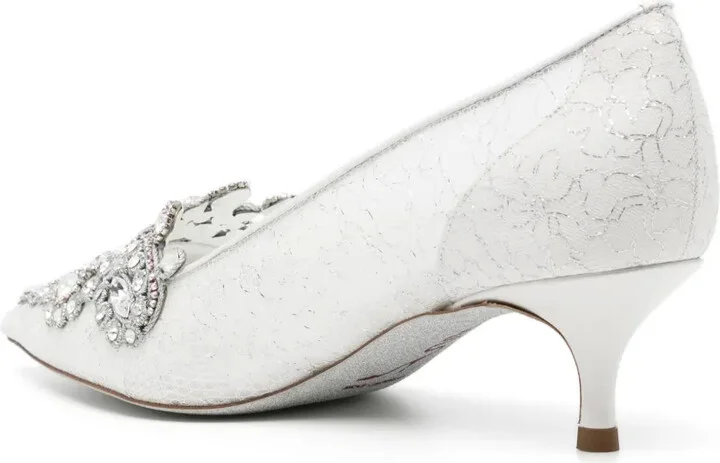 Veneziana crystal kitten-heel pumps - Image 3