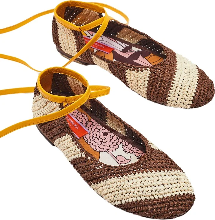 Veneziana Flats Big Flower Rose Pink - Image 2