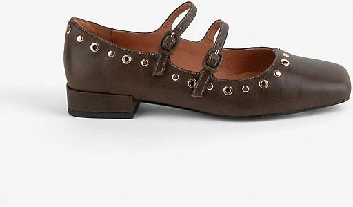 Venezuela Double-Strap Mary Jane Flats