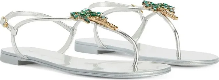Venice Beach leather flat sandals - Image 2