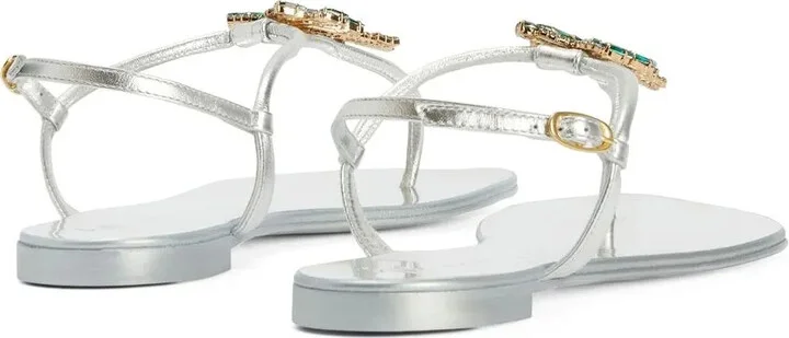 Venice Beach leather flat sandals - Image 3