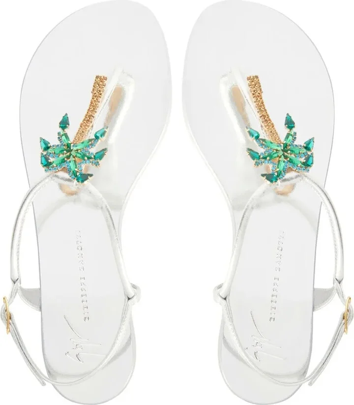 Venice Beach leather flat sandals - Image 4