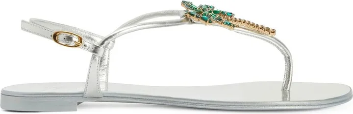 Venice Beach leather flat sandals