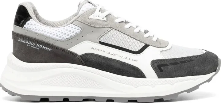 Venice lace-up panelled sneakers