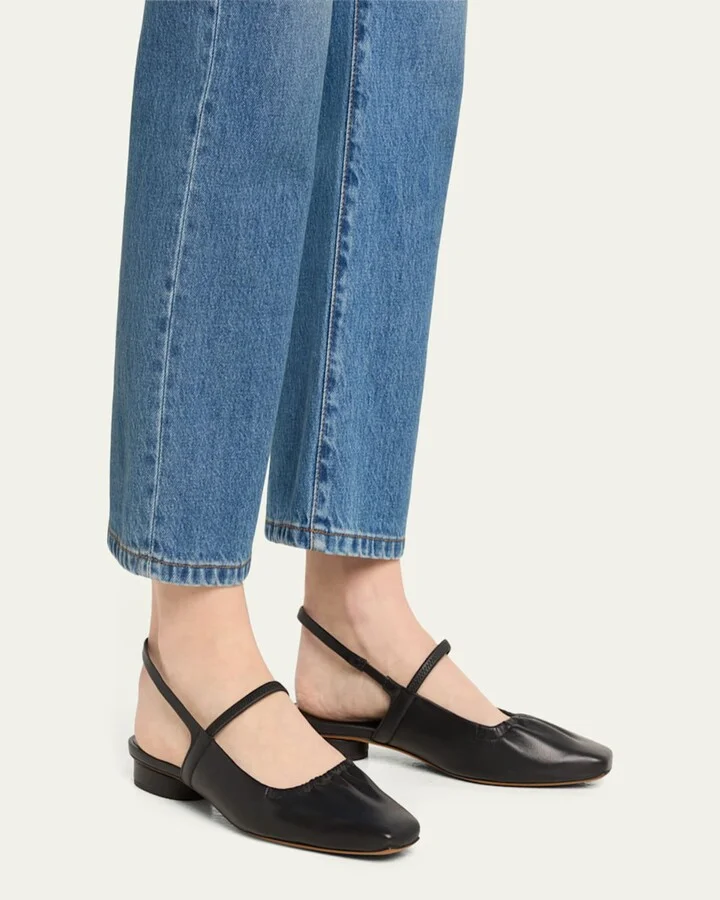 Venice Leather Slingback Ballerina Flats - Image 2