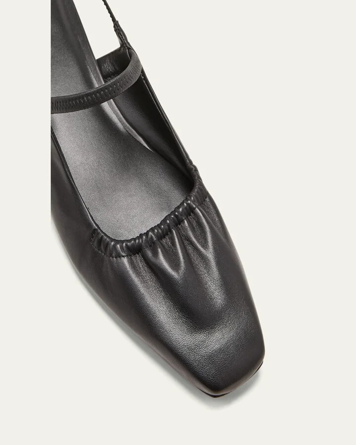 Venice Leather Slingback Ballerina Flats - Image 4