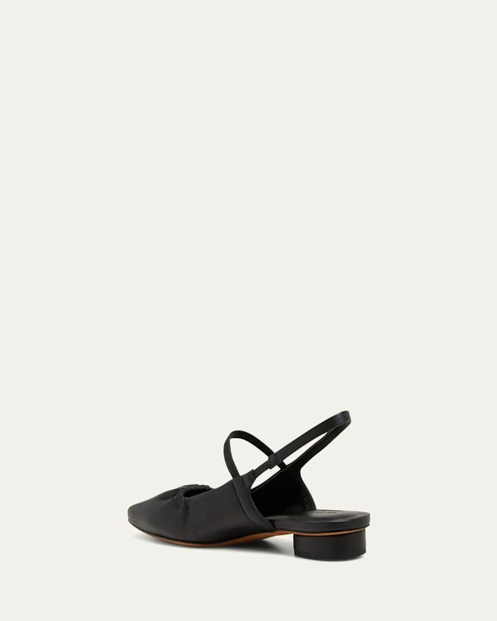 Venice Leather Slingback Ballerina Flats - Image 5
