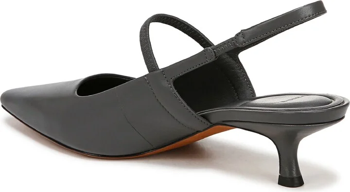 Venice Slingback Pointed Toe Kitten Heel Pump - Image 2