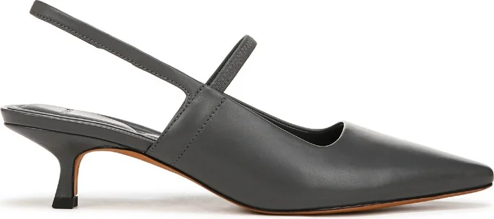 Venice Slingback Pointed Toe Kitten Heel Pump - Image 3