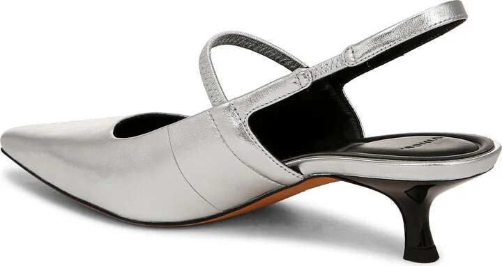 Venice Slingback Pointed Toe Kitten Heel Pump - Image 11
