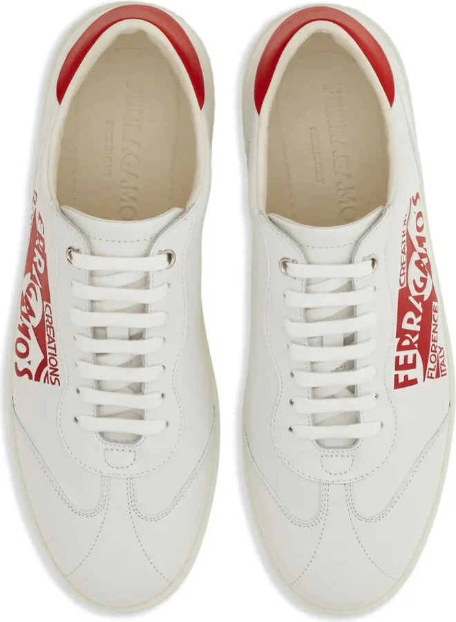 Venna-logo leather sneakers - Image 4
