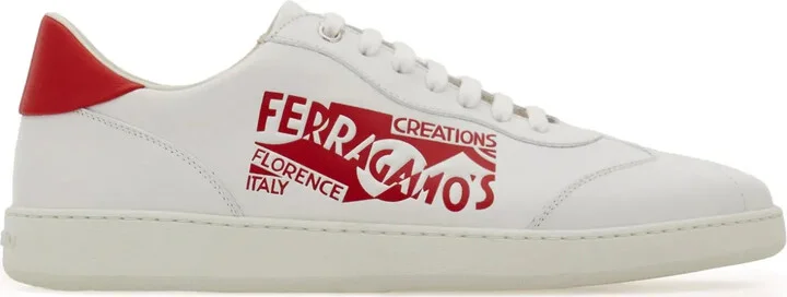 Venna-logo leather sneakers