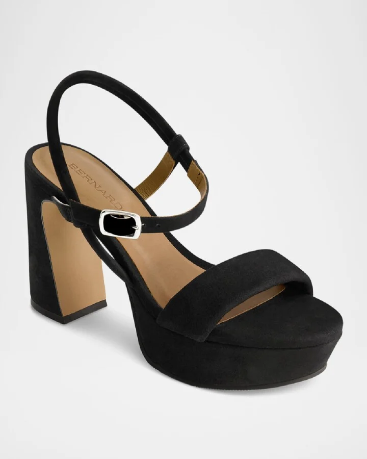 Ventura Suede Platform Heel Sandals - Image 5