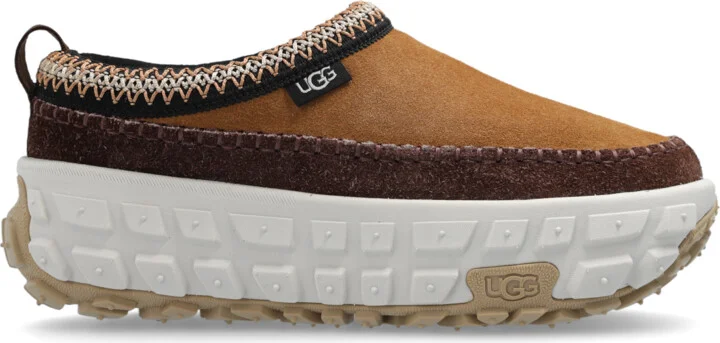 ‘Venture Daze’ Platform Slippers, , - Brown