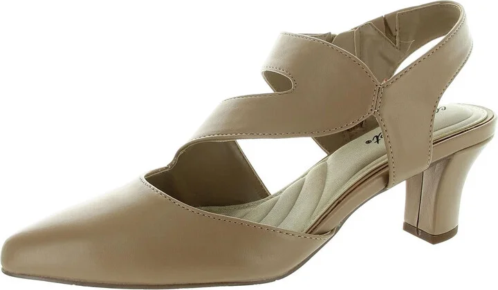 Venue Womens Zipper Faux Leather Ankle Strap