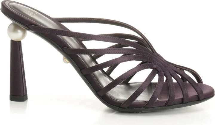 Venus 095 Reby Satin Sandals Violet