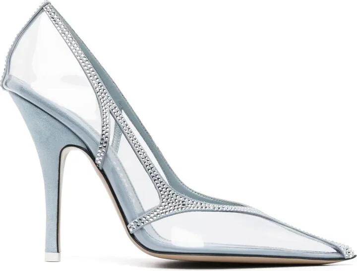 Venus 105mm transparent crystal pumps