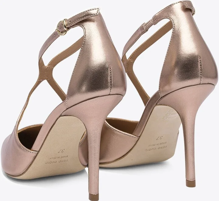 Venus 95 Metallic Leather Pumps - Image 3