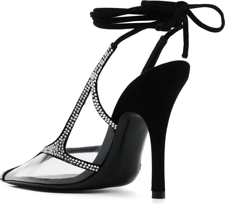 Venus Chrome Slingback Pumps - Image 3