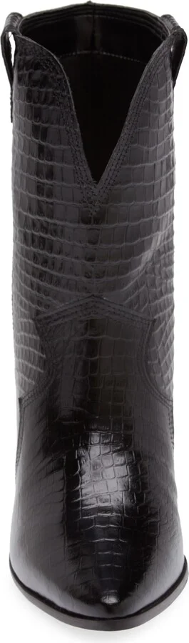 Ver Croc Embossed Pointed Toe Western Boot - Image 4