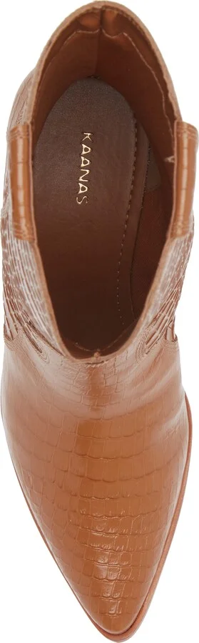 Ver Croc Embossed Pointed Toe Western Boot - Image 5