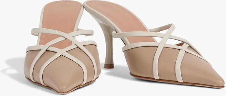 Vera 70 two-tone leather mules - Image 2