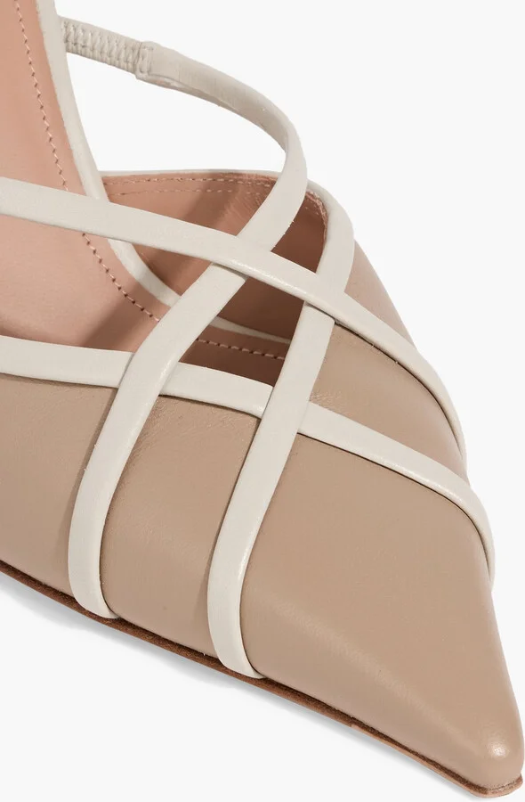 Vera 70 two-tone leather mules - Image 4