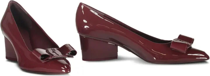 Vera bow-detail block-heel pumps - Image 2