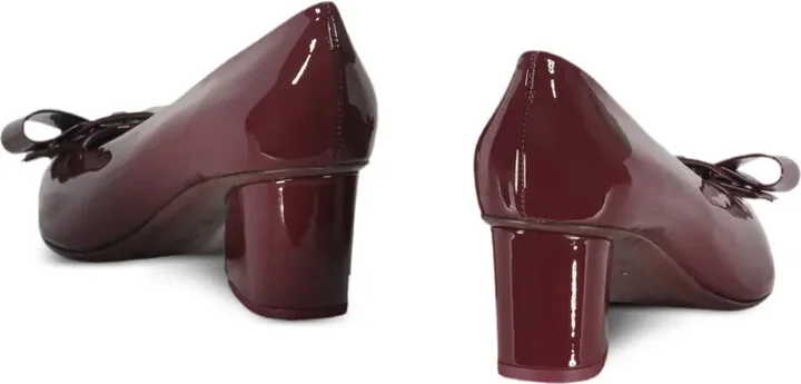 Vera bow-detail block-heel pumps - Image 3