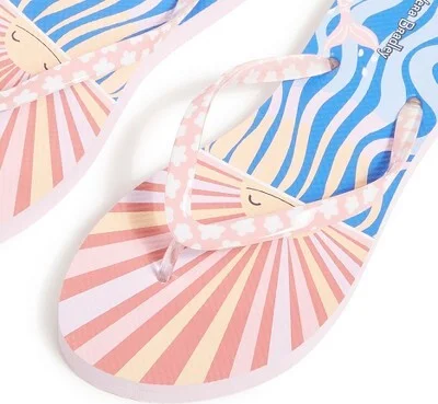 Vera Bradley Women's Outlet Soft Printed Flip Flops Floating Blossoms - Image 3