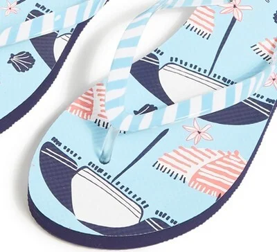 Vera Bradley Women's Outlet Soft Printed Flip Flops Floating Blossoms - Image 4
