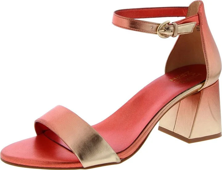 Vera-Calinte Womens Faux Leather Block Heel
