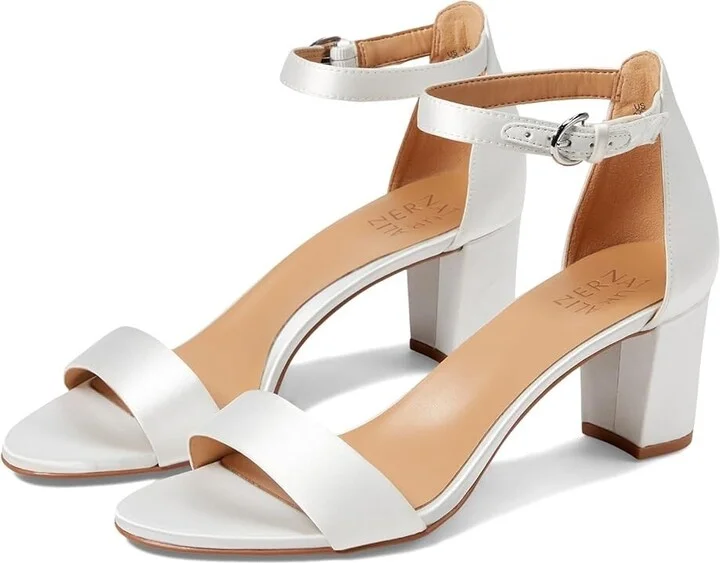Vera Dress Sandals Women's US 6.5 White Leather Ankle Strap ZOGG161