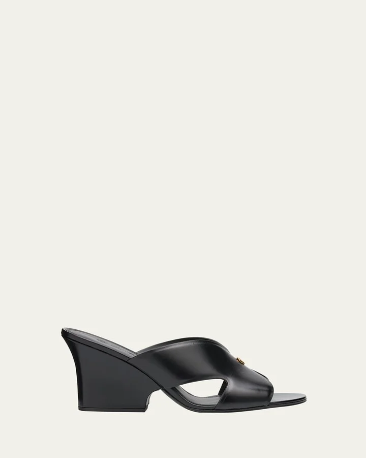 Vera Leather Slide Sandals