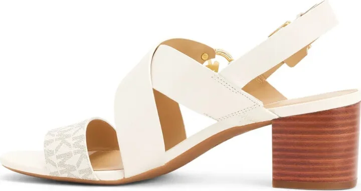 Vera logo-plaque leather sandals - Image 4