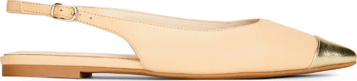 Vera Pointed Cap Toe Slingback Flat - Image 3