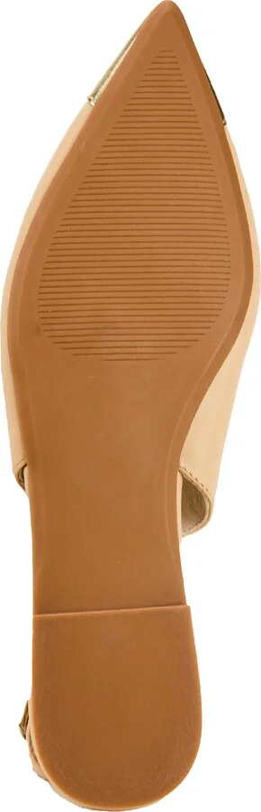 Vera Pointed Cap Toe Slingback Flat - Image 4