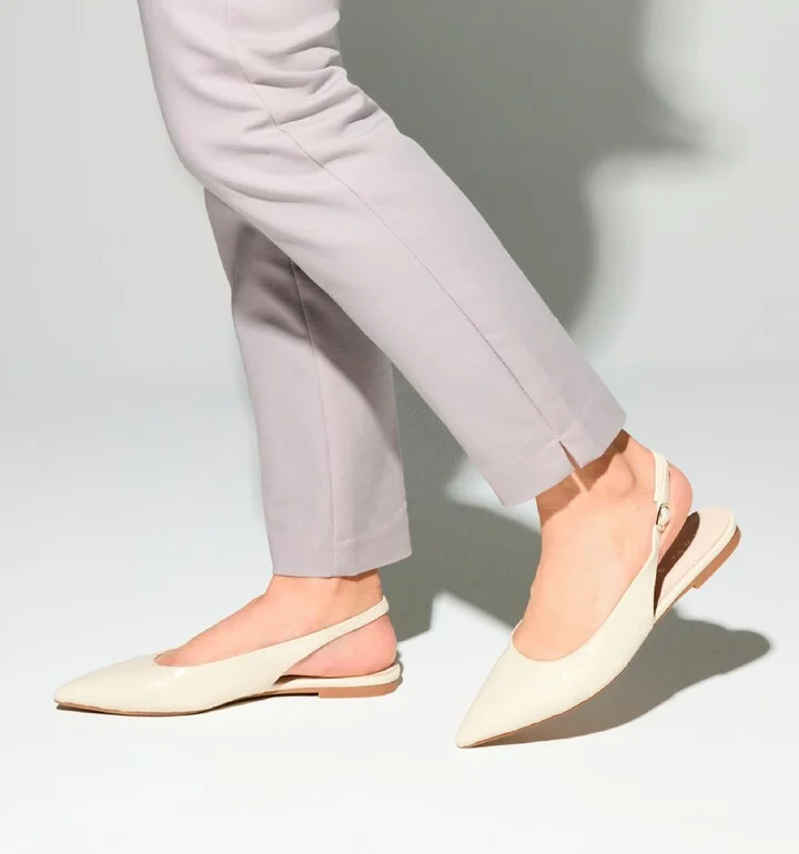 Vera Pointed Toe Slingback Flat - Image 2