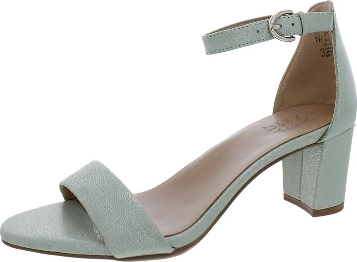 Vera Womens Buckle Ankle Strap Heel Sandals