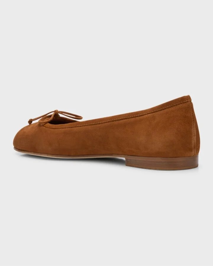 Veralli Suede Bow Ballerina Flats - Image 5