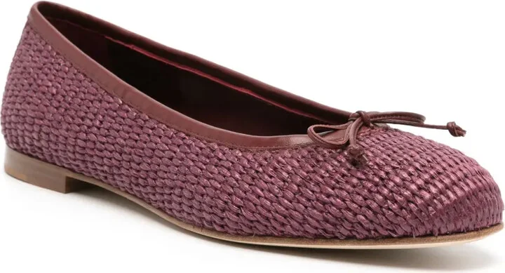 Veralli woven-raffia ballerina shoes - Image 2