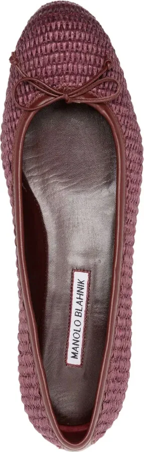 Veralli woven-raffia ballerina shoes - Image 4