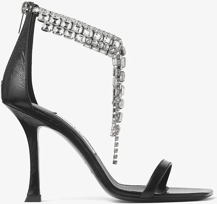 Verity 100 Crystal-Embellished Sandals