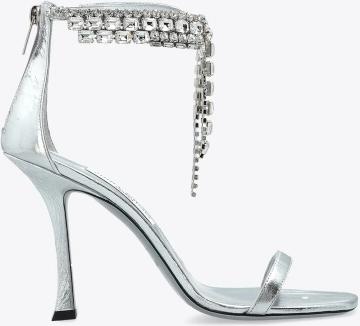 Verity 100 Crystal-Embellishment Sandals