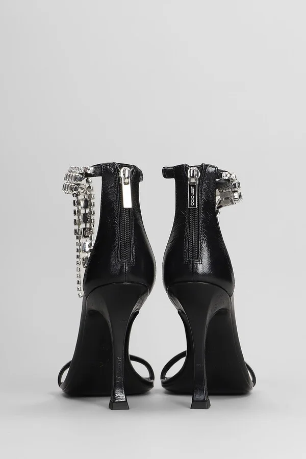 Verity 100 Sandals In Black Leather - Image 4