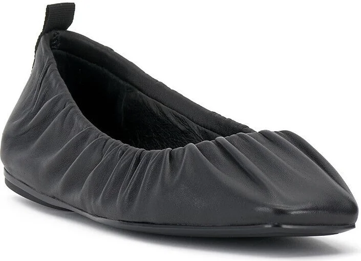 Verline Ballet Flats Womens US 9 Black Square Toe Slip On ZPO3672