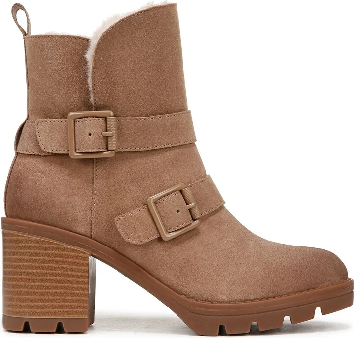 Verney Water Repellent Faux Fur Lined Platform Moto Bootie - Image 3
