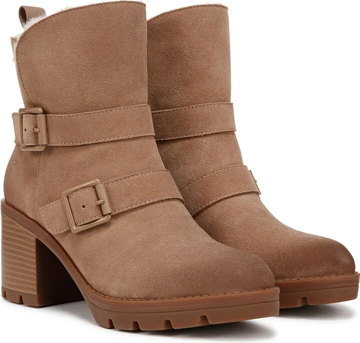 Verney Water Repellent Faux Fur Lined Platform Moto Bootie - Image 8