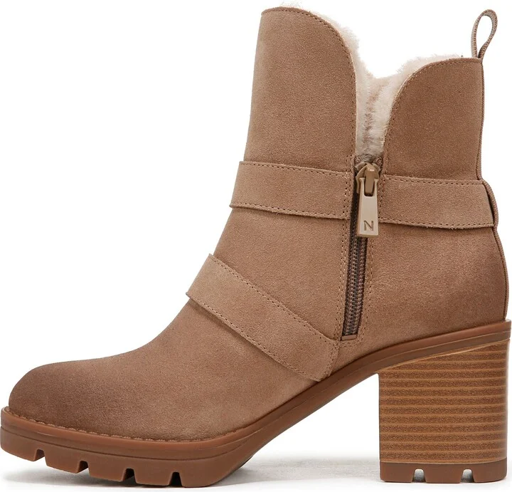 Verney Water Repellent Faux Fur Lined Platform Moto Bootie - Image 9