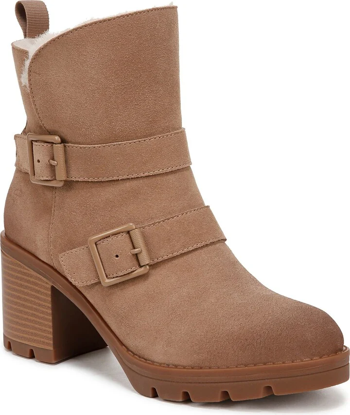 Verney Water Repellent Faux Fur Lined Platform Moto Bootie
